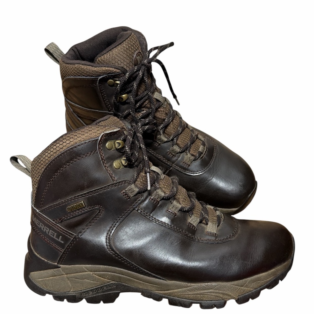 Merrell Vego Mid J311539C Waterproof Hiking Athletic Ankle Boots Brown Mens 9